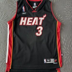 Miami Heat Dwayne Wade Swingman Jersey - Black, Size M, Length +2
